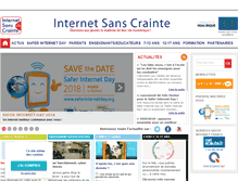 Tablet Screenshot of internetsanscrainte.fr